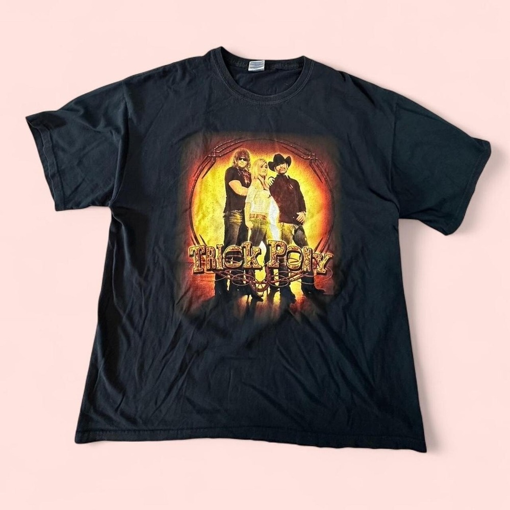 Trick Pony Country Band Tee - 2000s Trick Pony Country Music Graphic T Shirt